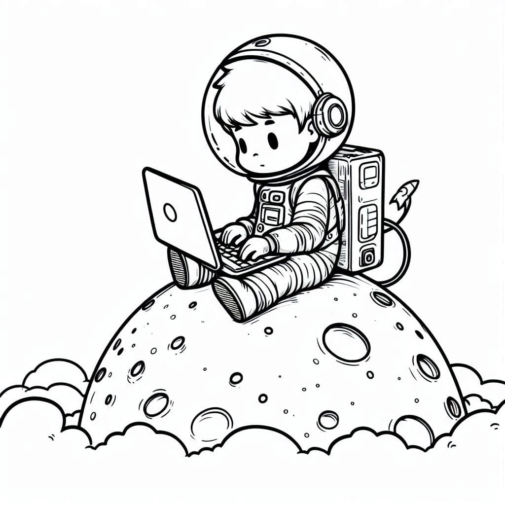 Astronaut in the air